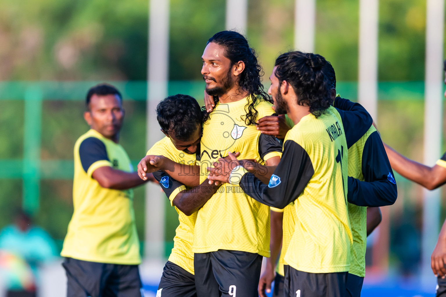 Kanmathi Juniors vs JT Sports from Manadhoo Council Cup 2024 in N Manadhoo Maldives on Wednesday, 21st February 2023. Photos: Nausham Waheed / images.mv