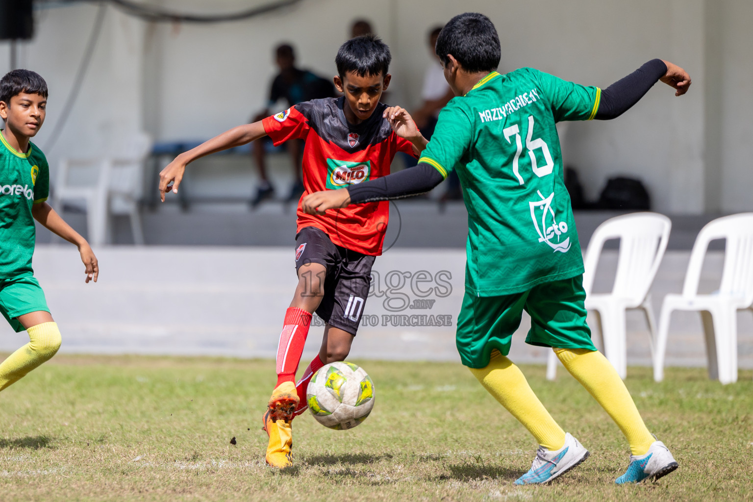 Day 2 of MILO Academy Championship 2024 - U12 was held at Henveiru Grounds in Male', Maldives on Friday, 5th July 2024. Photos: Mohamed Mahfooz Moosa / images.mv