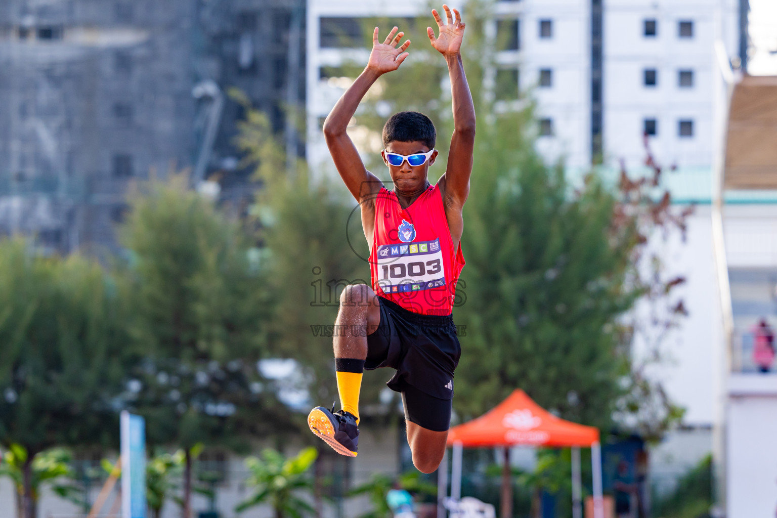 Day 3 of MWSC Interschool Athletics Championships 2024 held in Hulhumale Running Track, Hulhumale, Maldives on Monday, 11th November 2024. Photos by: Nausham Waheed / Images.mv