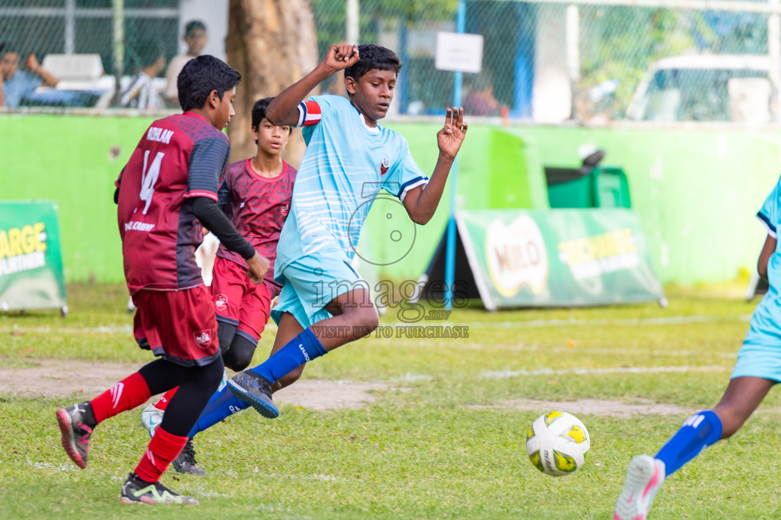 Day 1 of MILO Academy Championship 2025 (U14) was held on Thursday, 30th October 2025 at Henveiru Football Grounds, Male', Maldives . 
Photos: Ismail Thoriq / images.mv