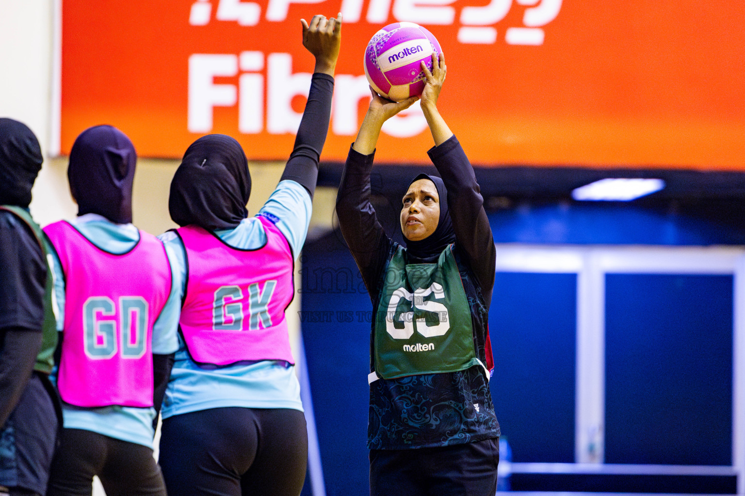 Xenith Sports Club vs MV Netters in Day 10 of National Netball Tournament 2025 held in Social Center at Male', Maldives on Tuesday, 27th May 2025. Photos: Nausham Waheed / images.mv