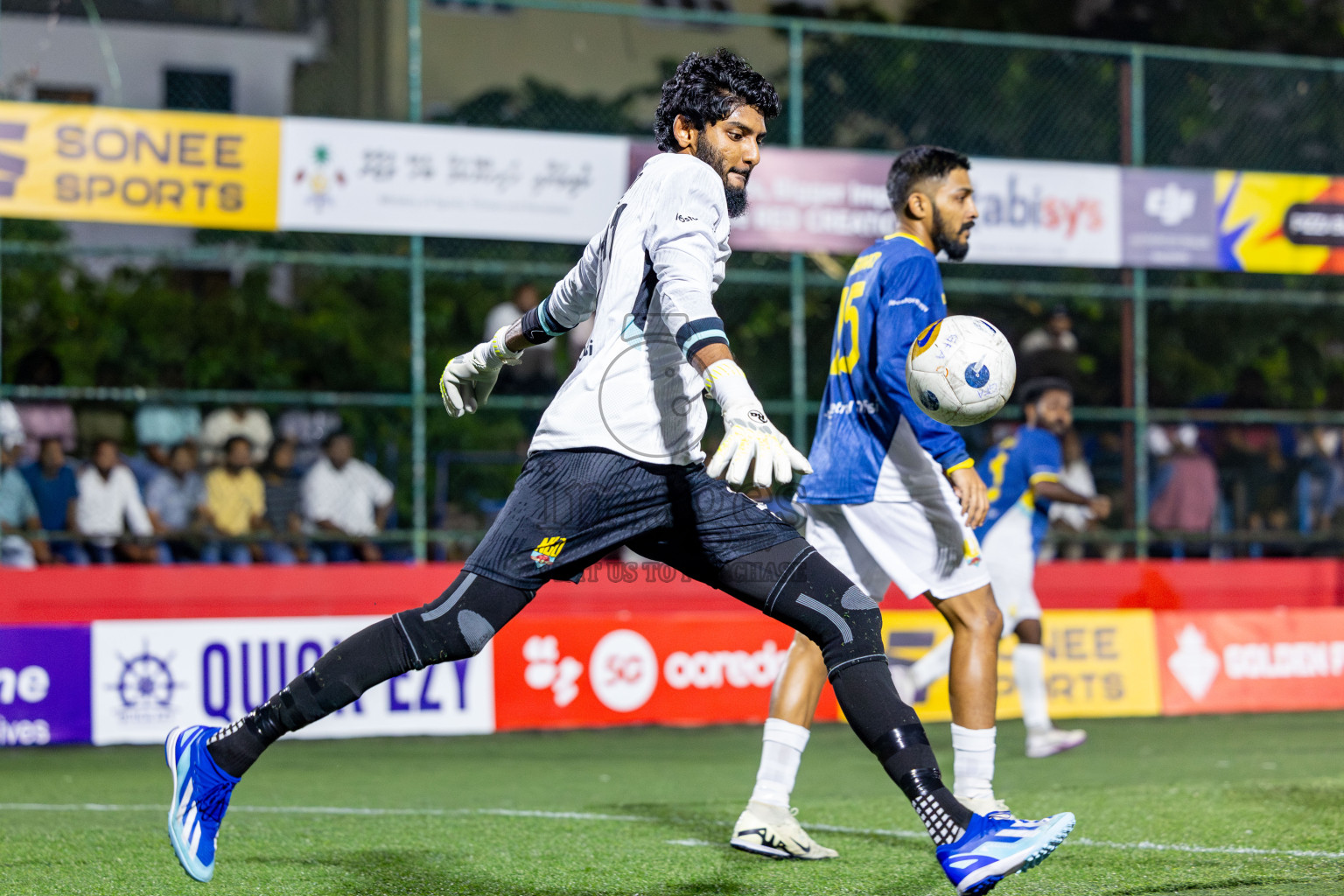 GA Nilandhoo vs GA Kanduhulhudhoo in Day 14 of Golden Futsal Challenge 2025 was held on Saturday, 18th January 2025, in Hulhumale', Maldives. Photos: Nausham Waheed / images.mv