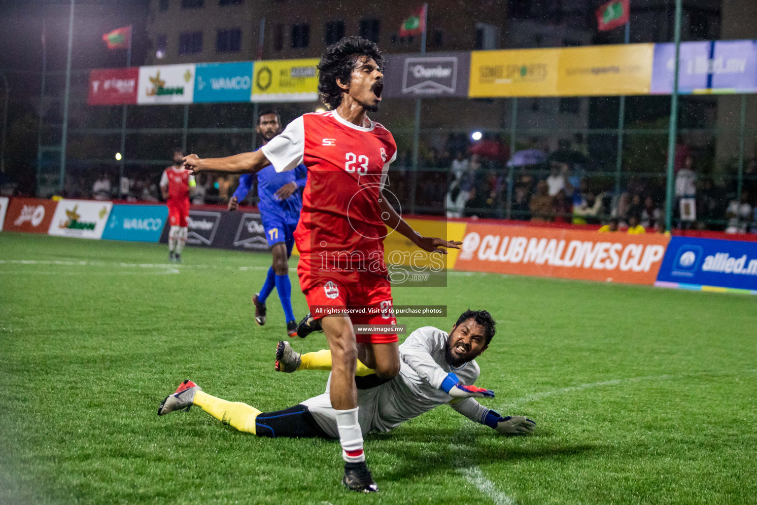 Customs RC vs Club Aasandha in Club Maldives Cup 2022 was held in Hulhumale', Maldives on Saturday, 15th October 2022. Photos: Hassan Simah/ images.mv