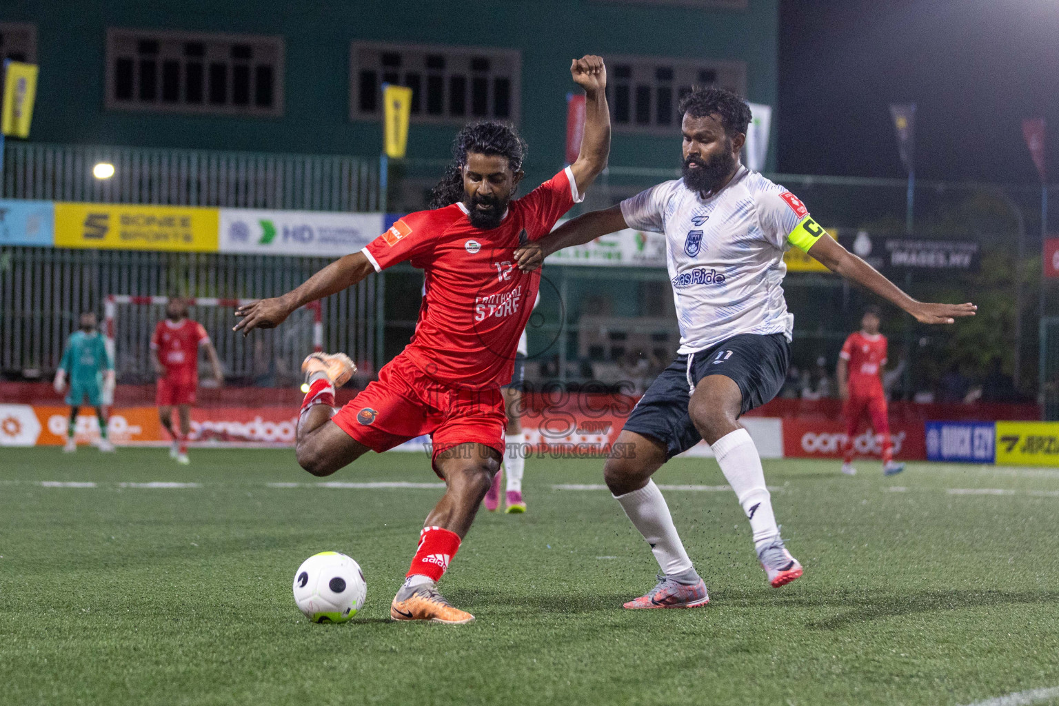 F Dharanboodhoo vs F Nilandhoo in Day 17 of Golden Futsal Challenge 2024 was held on Wednesday, 31st January 2024, in Hulhumale', Maldives Photos: Nausham Waheed / images.mv