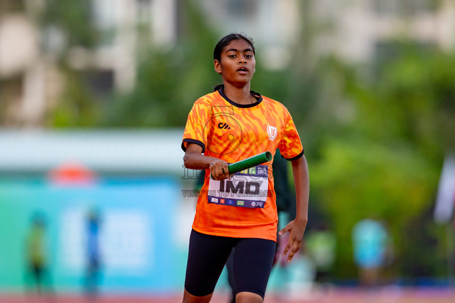 Day 4 of MWSC Interschool Athletics Championships 2024 held in Hulhumale Running Track, Hulhumale, Maldives on Tuesday, 12th November 2024. Photos by: Nausham Waheed / Images.mv