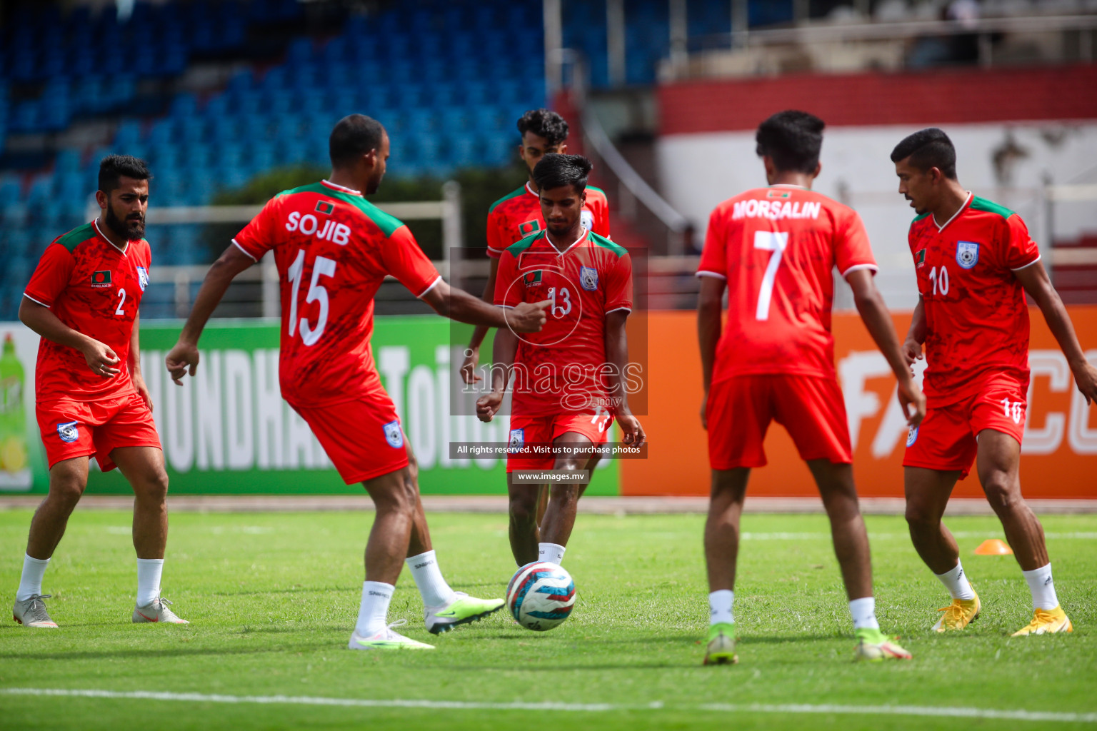 Lebanon vs Bangladesh on match day 2 of SAFF Championship 2023 held in Sree Kanteerava Stadium, Bengaluru, India, on Wednesday, 22st June 2023. Photos: Nausham Waheed / images.mv