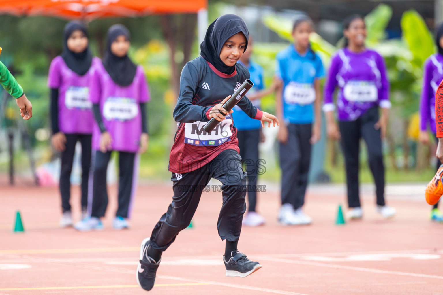 Day 5 of MWSC Interschool Athletics Championships 2024 held in Hulhumale Running Track, Hulhumale, Maldives on Wednesday, 13th November 2024. Photos by: Ismail Thoriq / Images.mv