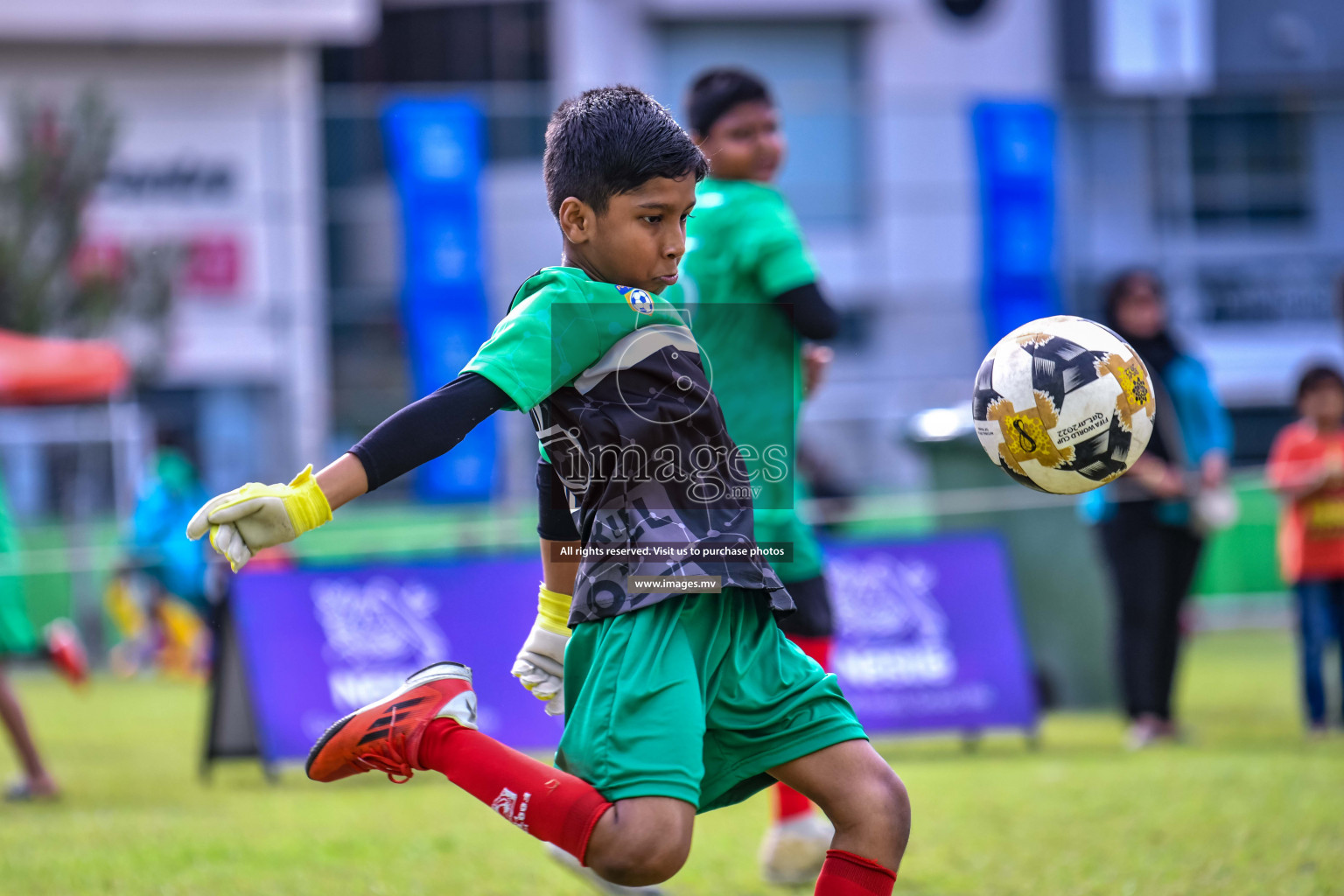 Day 1 of Milo Kids Football Fiesta 2022 was held in Male', Maldives on 19th October 2022. Photos: Nausham Waheed/ images.mv