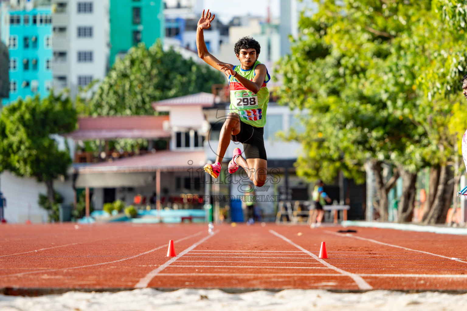Day 2 of 12th Milo Association Championships was held in Ekuveni Track at Male', Maldives on Friday, 25th April 2025. Photos: Hassan Simah / images.mv