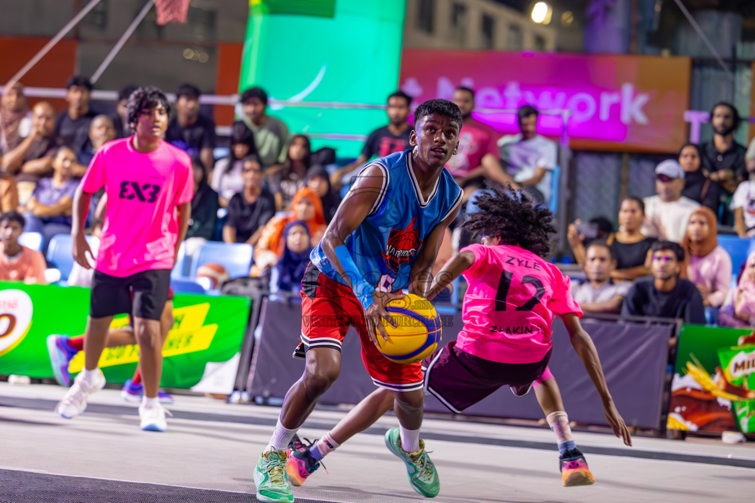 Final Day of MILO Ramadan 3x3 Challenge 2024 was held in Ekuveni Outdoor Basketball Court at Male', Maldives on Tuesday, 19th March 2024.
Photos: Ismail Thoriq / images.mv