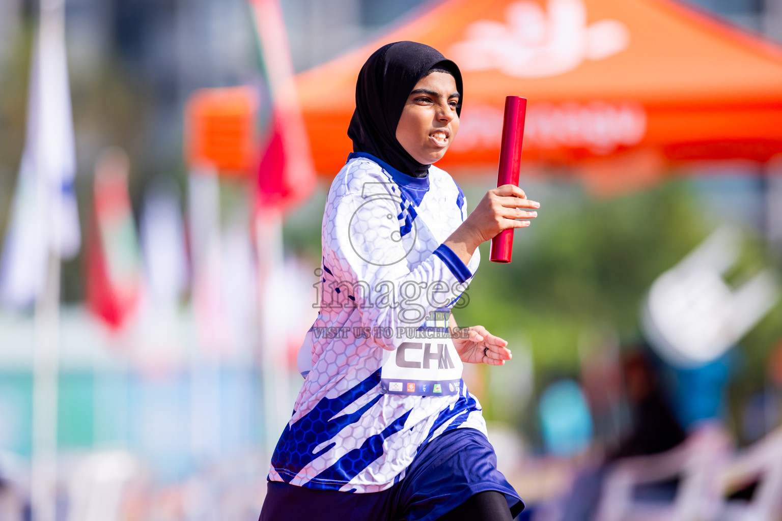 Day 6 of MWSC Interschool Athletics Championships 2024 held in Hulhumale Running Track, Hulhumale, Maldives on Thursday, 14th November 2024. Photos by: Nausham Waheed / Images.mv