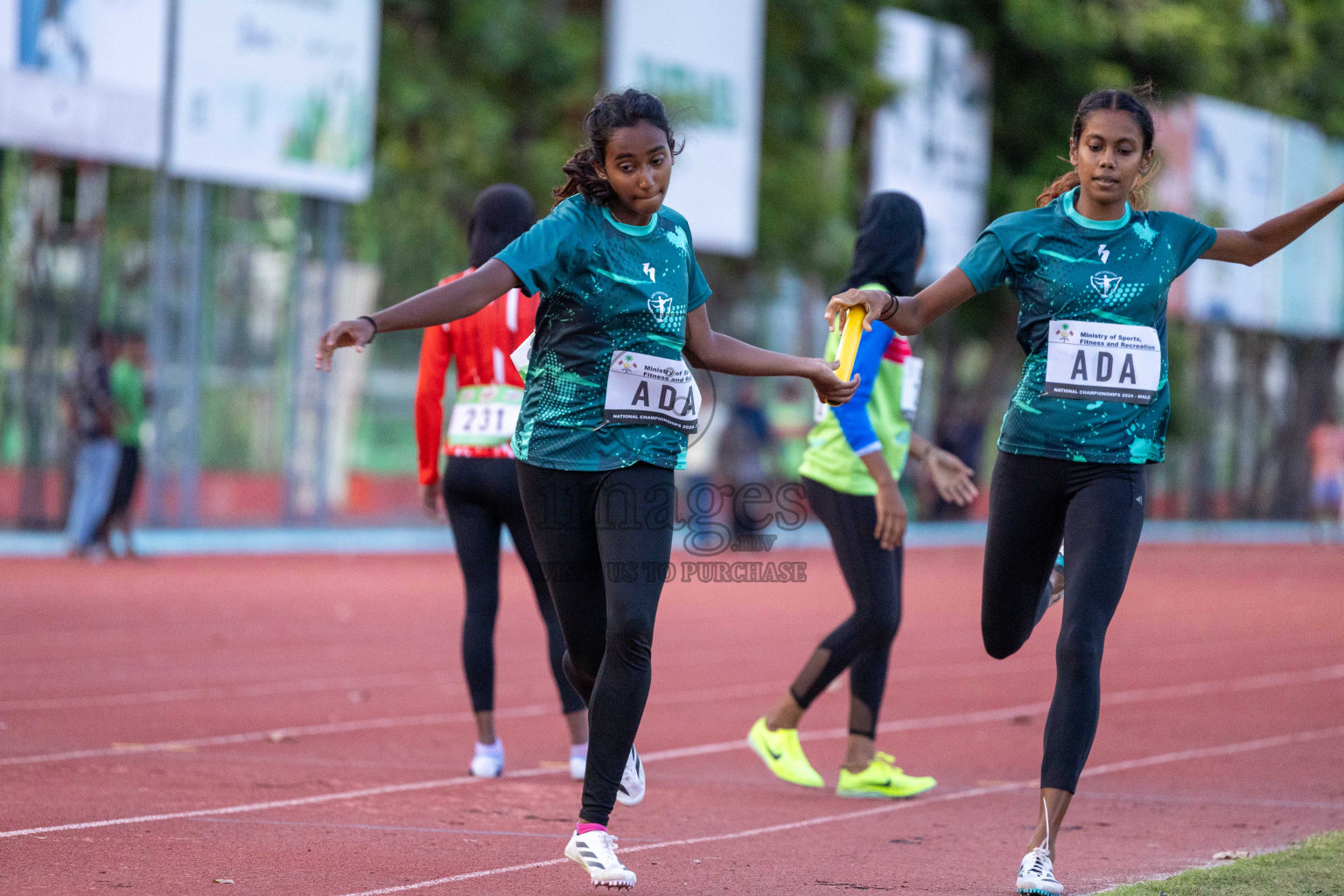 Day 2 of 33rd National Athletics Championship was held in Ekuveni Track at Male', Maldives on Friday, 6th September 2024.
Photos: Ismail Thoriq  / images.mv