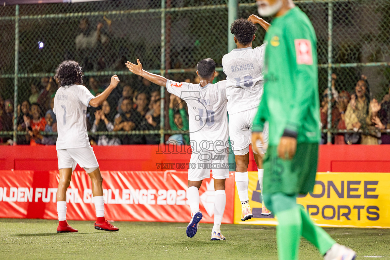 HA. Vashfaru vs HA. Utheemu in Day 1 of Golden Futsal Challenge 2025 on Sunday, 5th January 2025, in Hulhumale', Maldives 
Photos: Nausham Waheed / images.mv