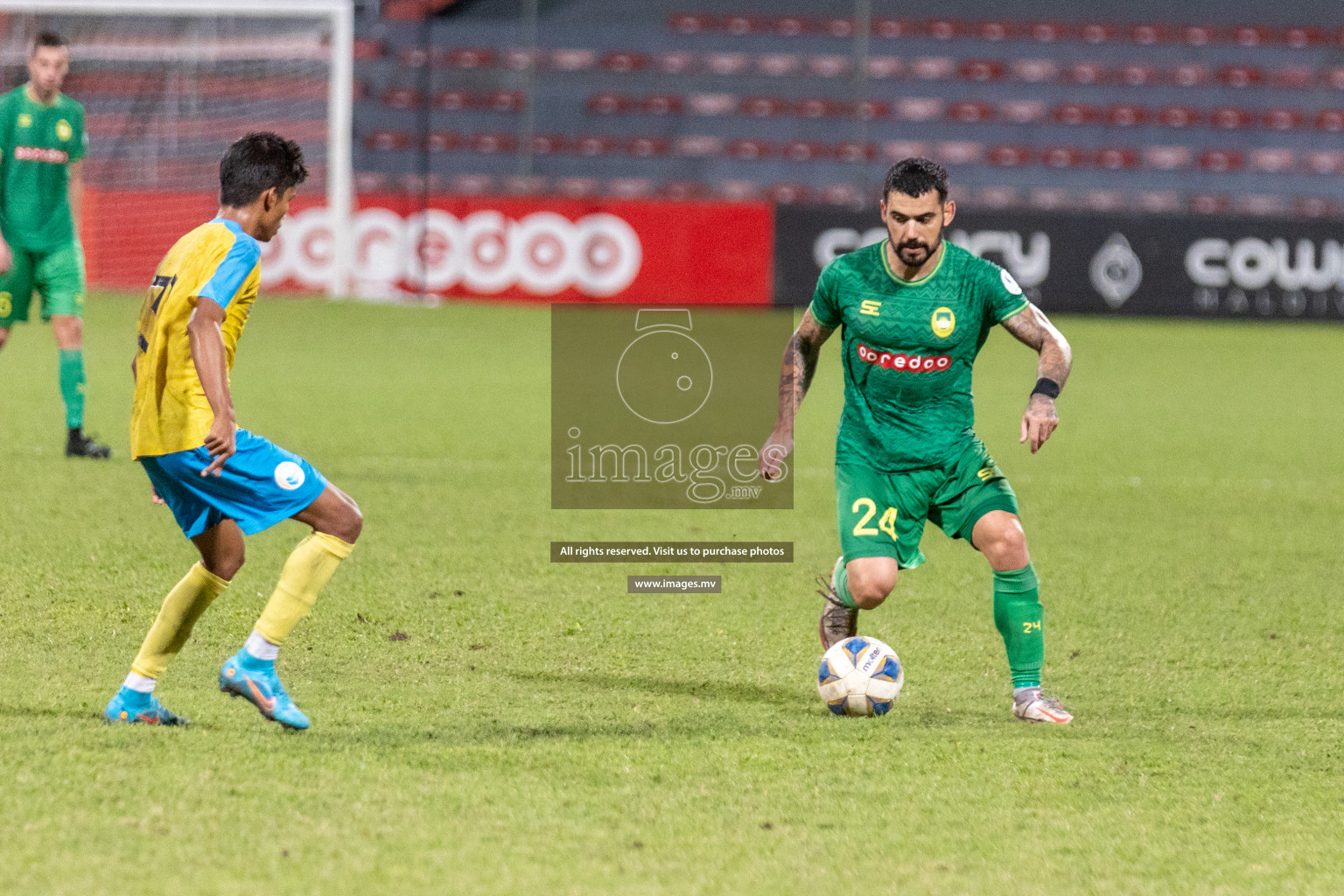 Club Valencia vs Maziya SRC in Ooredoo Dhivehi Premier League 2021/22 on 06 July 2022, held in National Football Stadium, Male', Maldives