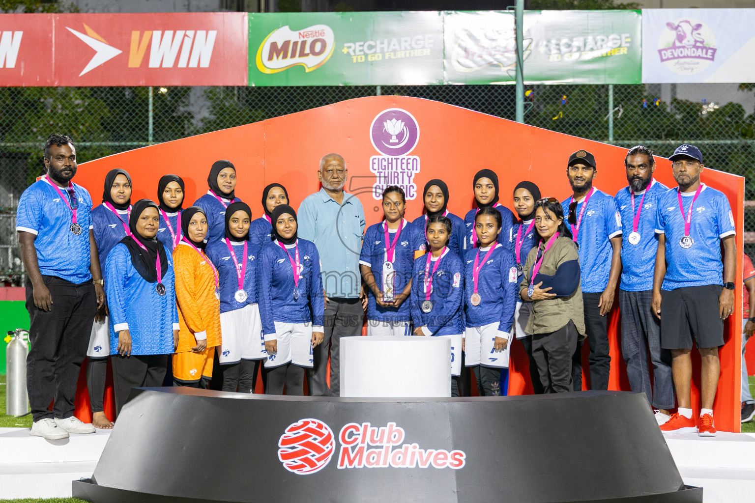 Prison Club vs Team MACL in Eighteen Thirty Classic of Club Maldives 2025 was held in Rehendhi Futsal Ground, Hulhumale', Maldives on Tuesday, 16th September 2025. Photos: Mohamed Mahfooz Moosa / images.mv