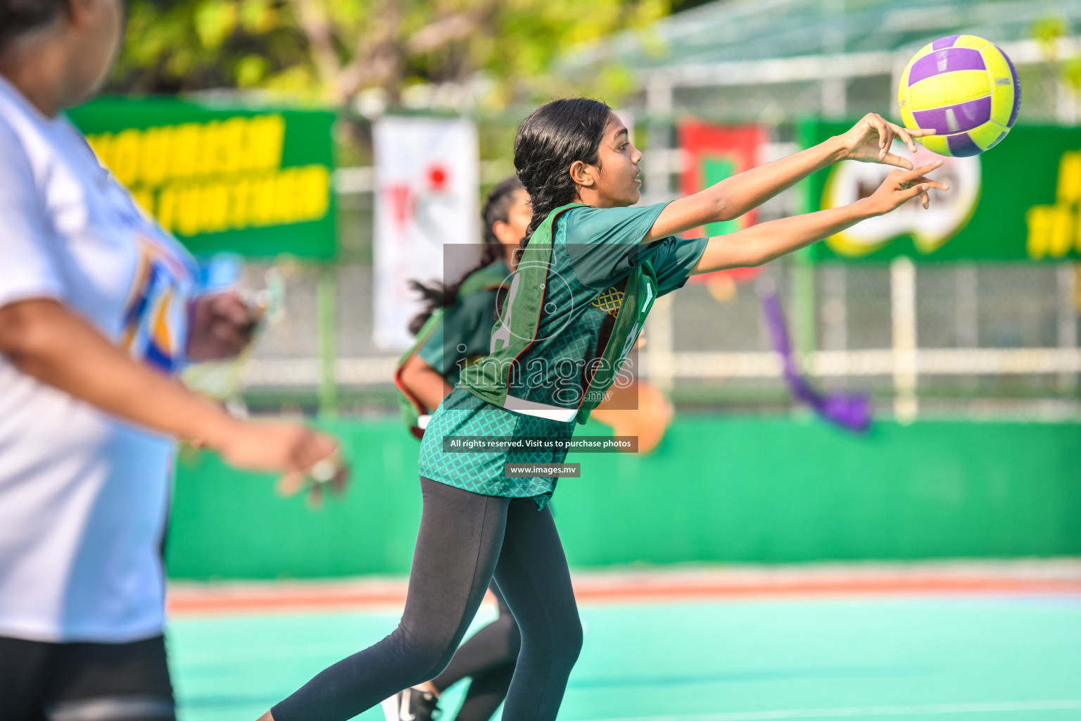 Day 9 of Junior Netball Championship 2022 held in Male', Maldives. Photos by Nausham Waheed