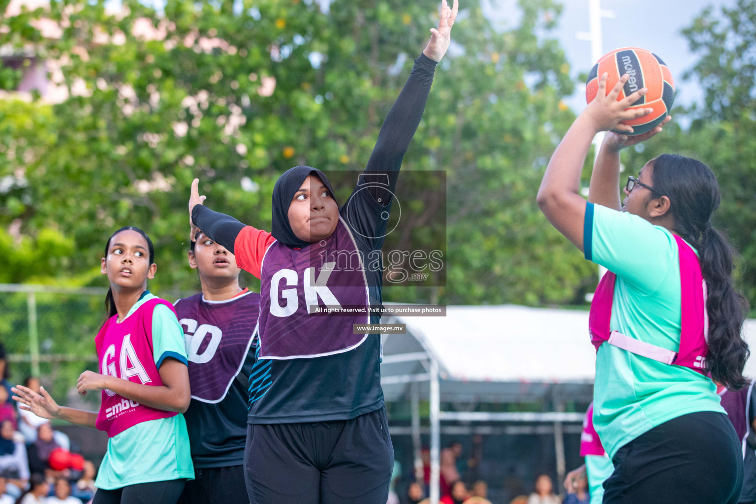 Day 6 of 20th Milo National Netball Tournament 2023, held in Synthetic Netball Court, Male', Maldives on 4th June 2023 Photos: Nausham Waheed/ Images.mv