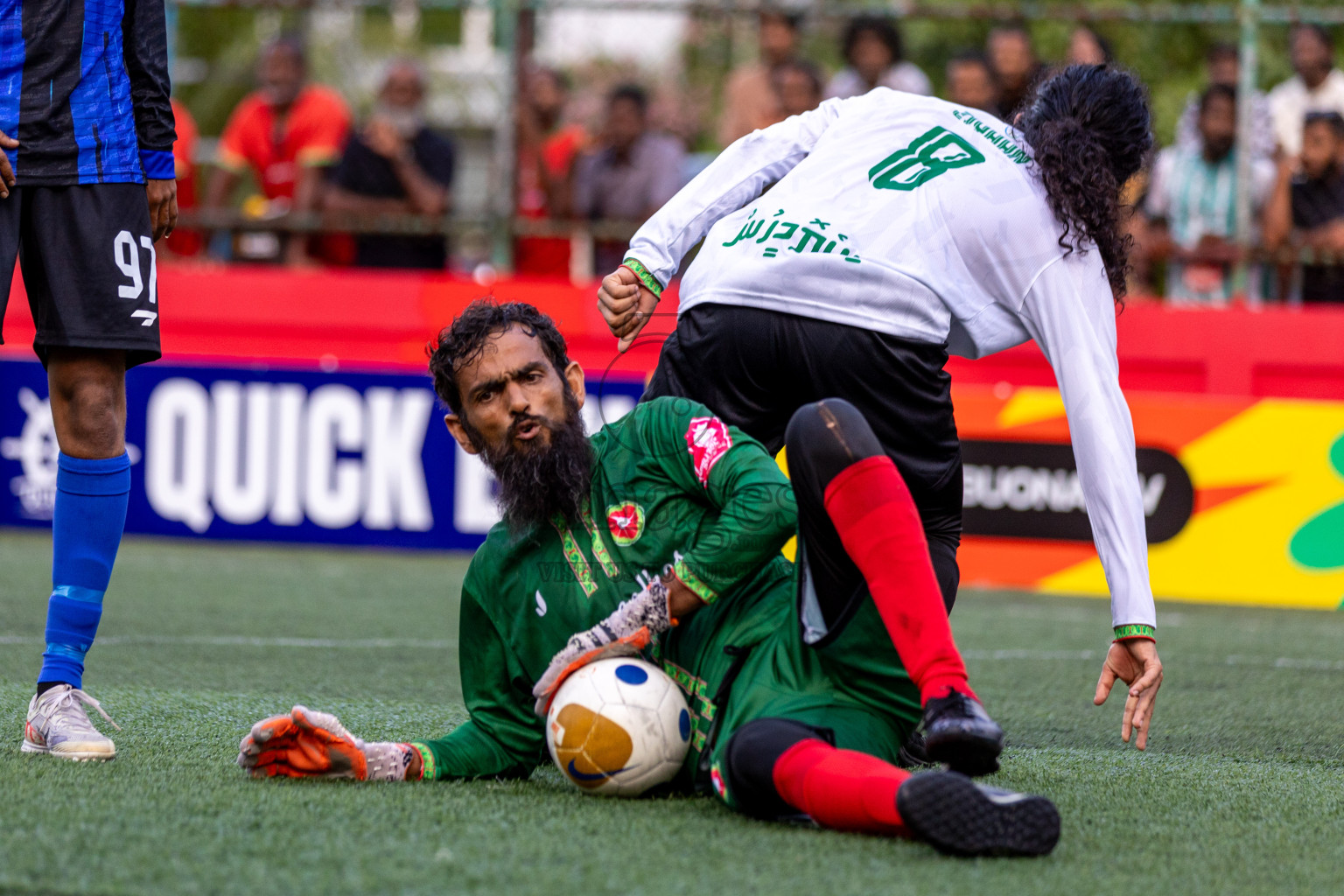 AA. Maalhos VS AA. Bodufolhudhoo in Day 7 of Golden Futsal Challenge 2025 was held on Saturday, 11th January 2025, in Hulhumale', Maldives 
Photos: Hassan Simah / images.mv