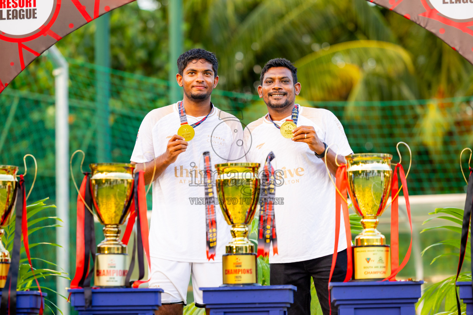 Barcelo vs Conrad in the Final of Resort League 2025 (Ari Zone) was held on Sunday, 28th June 2025 in Conrad Maldives Rangali Island, Alif Dhaalu Atoll, Maldives. Photos: Nausham Waheed / images.mv