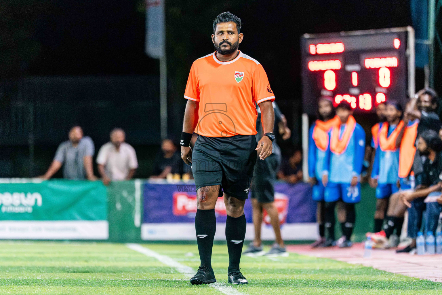 Goalhians VS Foemathi in Day 4 - Fonadhoo Youth Futsal Challenge 2025 held in Fonadhoo Futsal Stadium, L. Fonadhoo, Maldives on Wednesday, 29th October 2025 Photos: Arif Rasheed / images.mv
