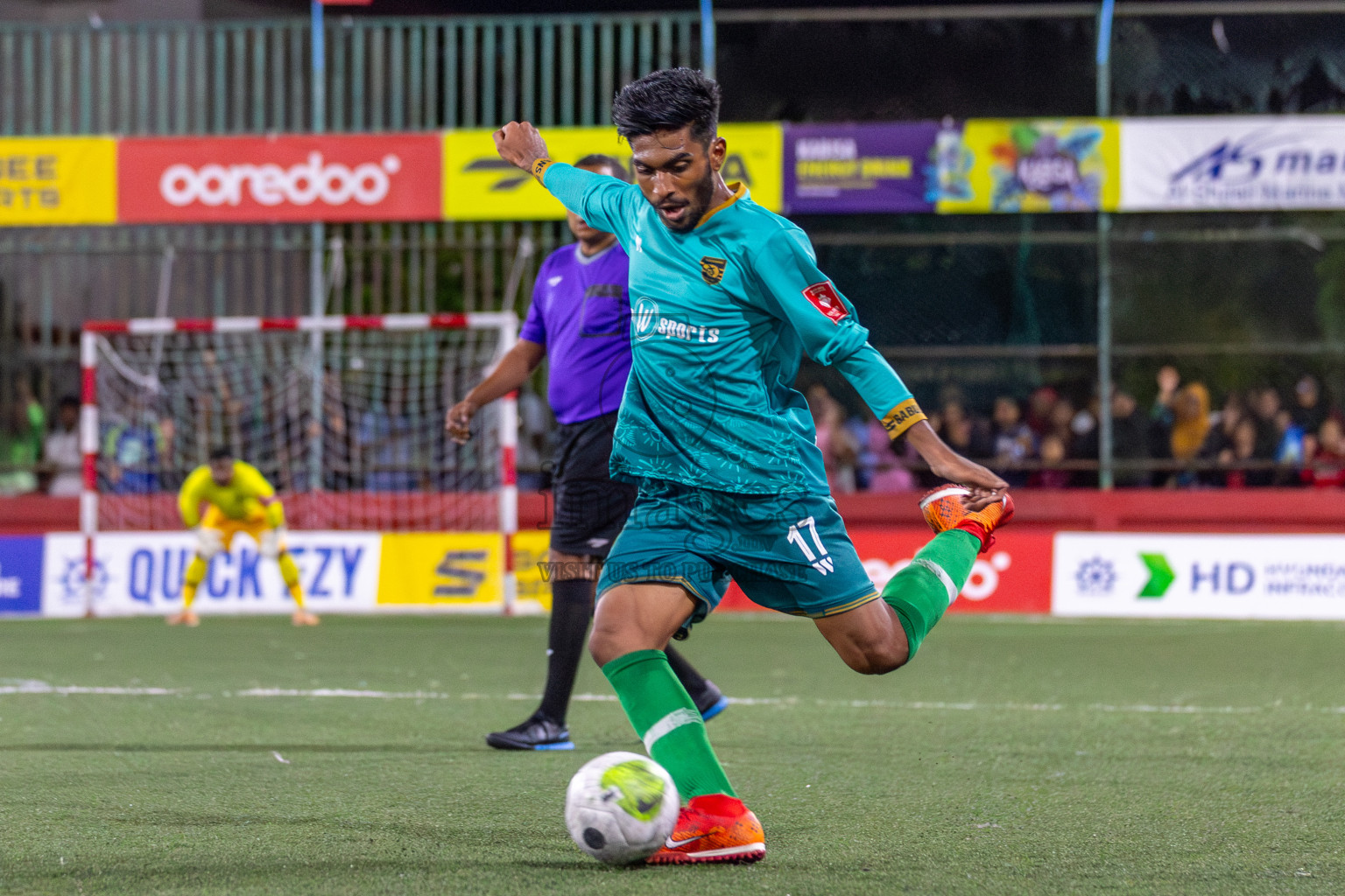 ADh Hangnaameedhoo vs ADh Mandhoo in Day 3 of Golden Futsal Challenge 2024 was held on Thursday, 18th January 2024, in Hulhumale', Maldives Photos: Mohamed Mahfooz Moosa / images.mv