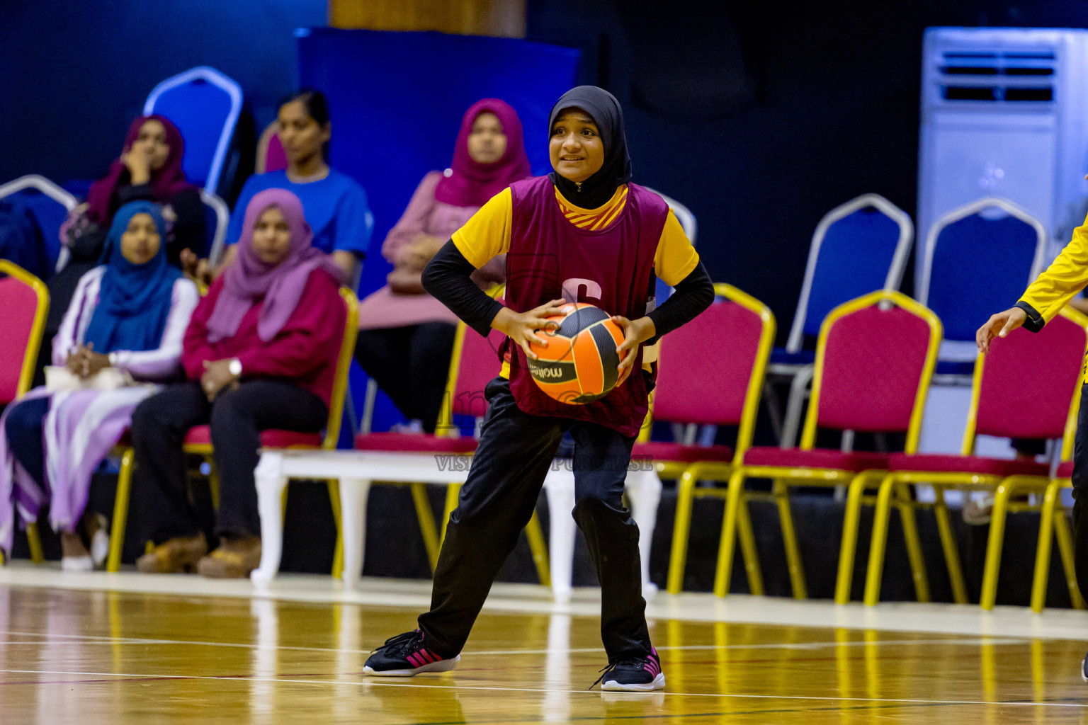 Day 6 of 25th Inter-School Netball Tournament was held in Social Center at Male', Maldives on Thursday, 15th August 2024. Photos: Nausham Waheed / images.mv