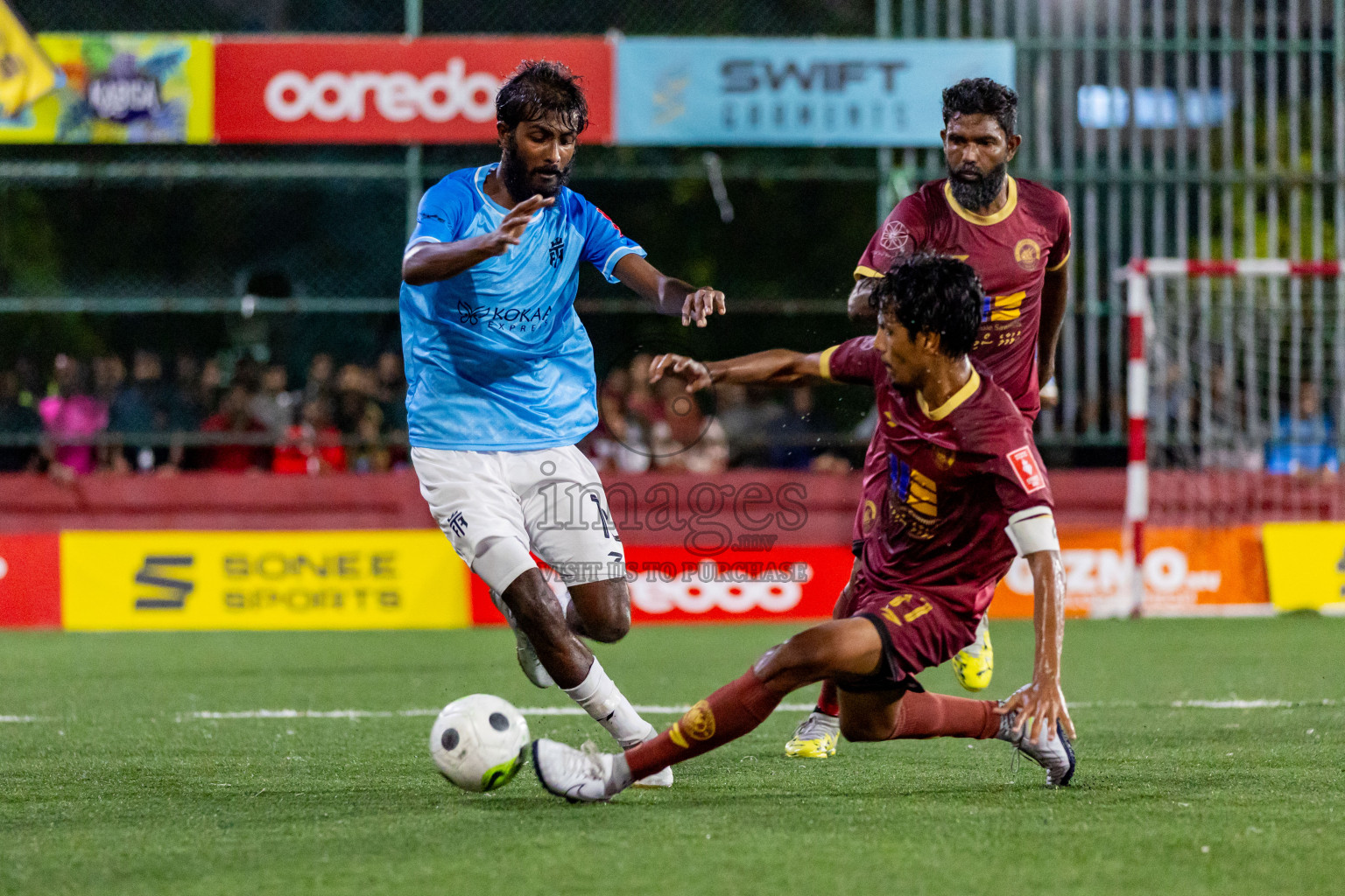 V Keyodhoo vs V Felidhoo in Day 29 of Golden Futsal Challenge 2024 was held on Tuesday , 13th February 2024 in Hulhumale', Maldives Photos: Nausham Waheed / images.mv