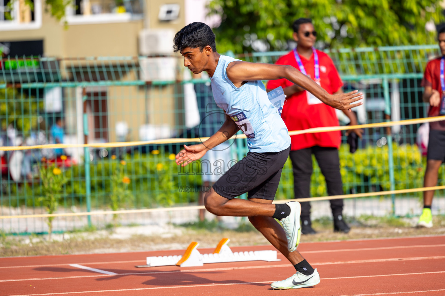 Day 4 of MWSC Interschool Athletics Championships 2024 held in Hulhumale Running Track, Hulhumale, Maldives on Tuesday, 12th November 2024. Photos by: Ismail Thoriq / Images.mv