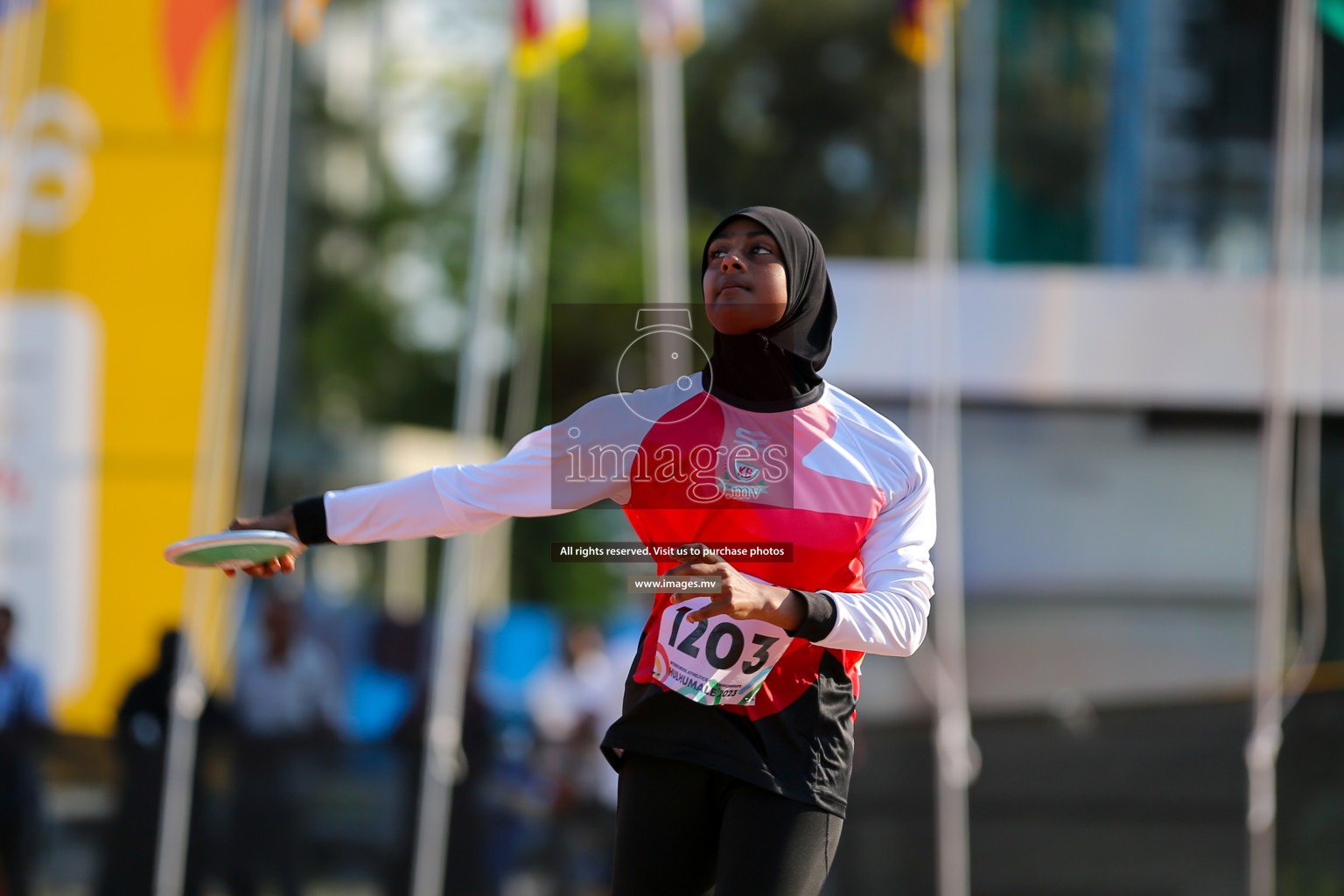 Final Day of Inter School Athletics Championship 2023 was held in Hulhumale' Running Track at Hulhumale', Maldives on Friday, 19th May 2023. Photos: Mohamed Mahfooz Moosa / images.mv