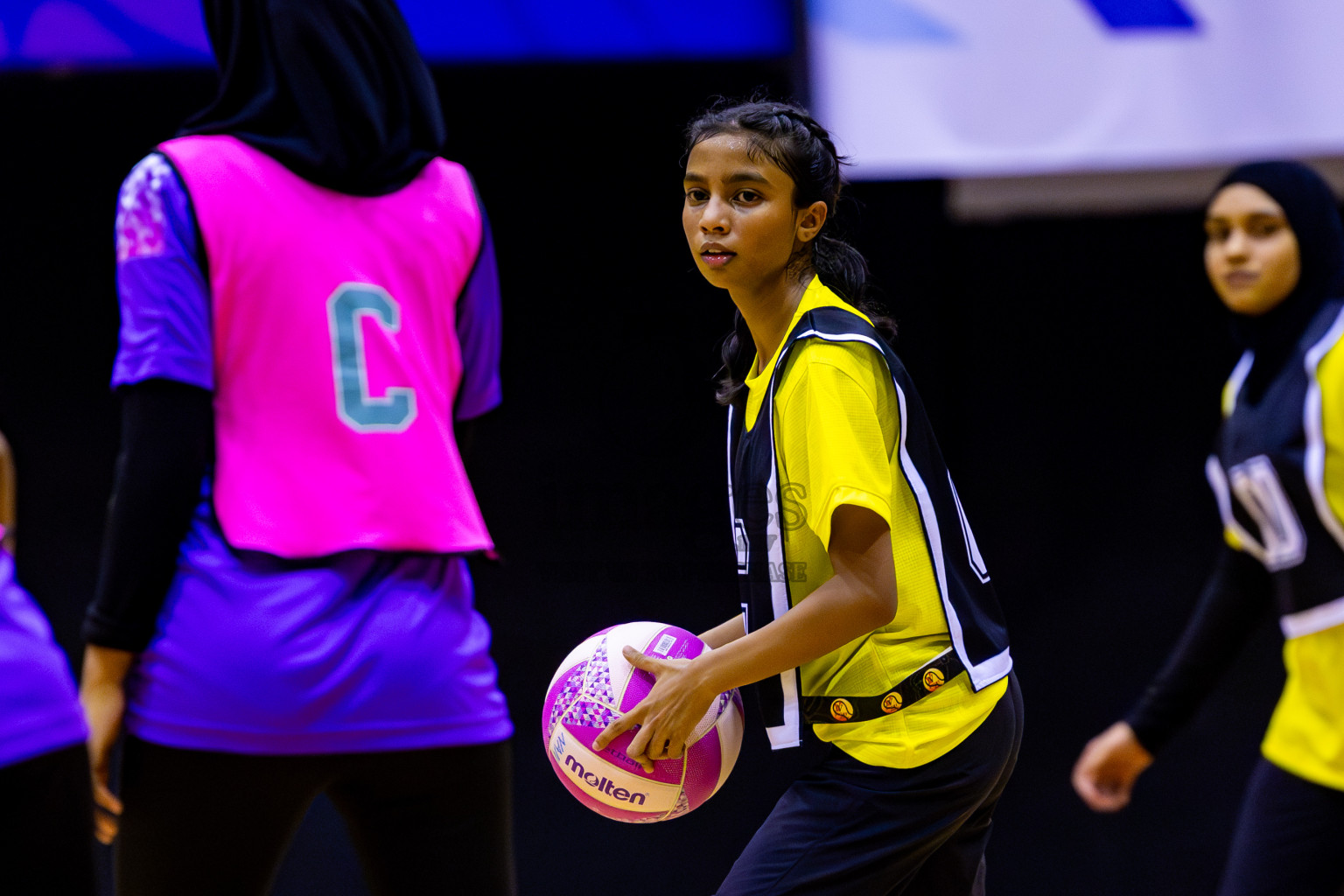 KYRC vs Invicto SC in Day 1 of 24th Milo Netball Association Championship held in Social Center at Male', Maldives on Monday, 1st September 2025. Photos: Nausham Waheed / images.mv