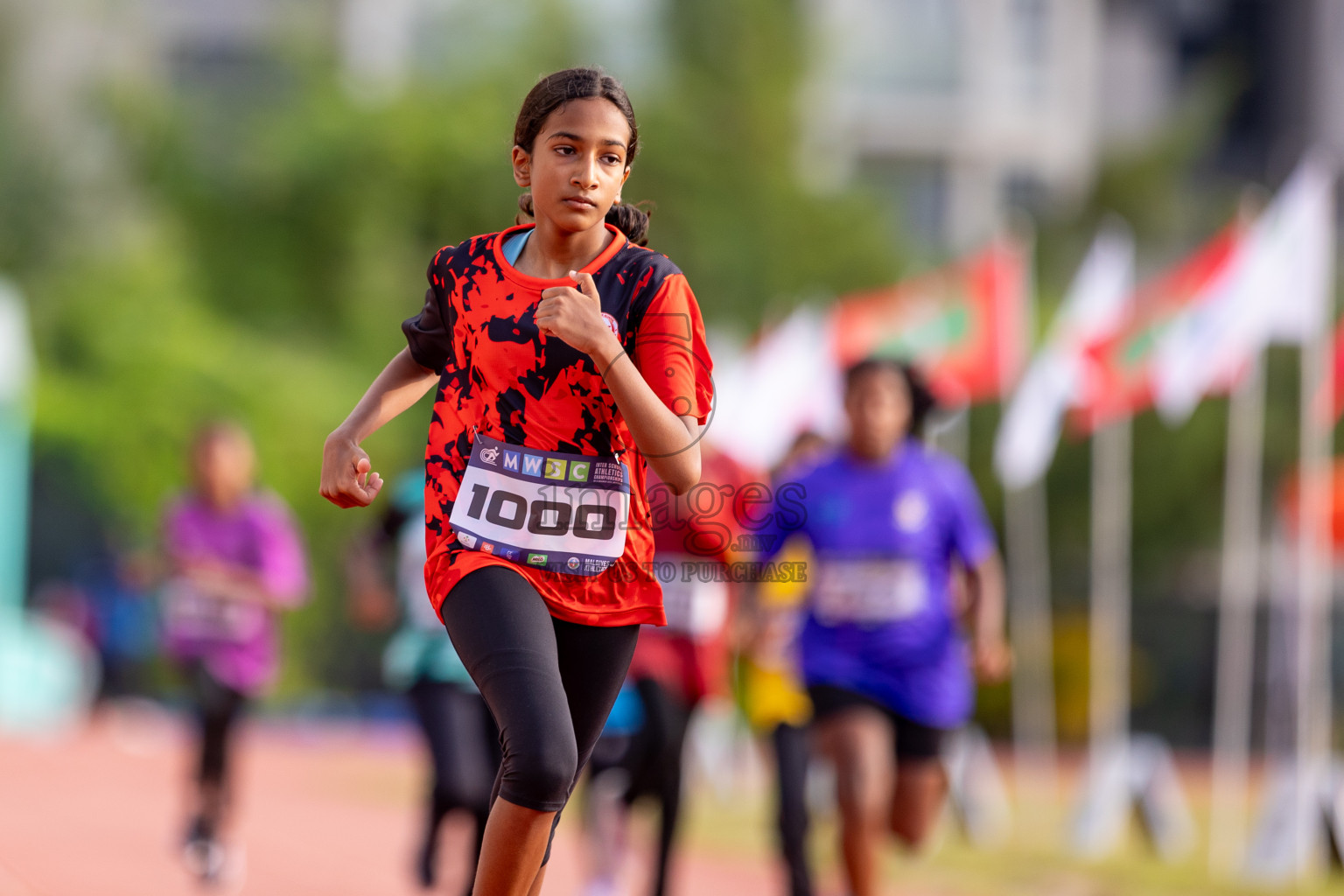 Day 3 of MWSC Interschool Athletics Championships 2024 held in Hulhumale Running Track, Hulhumale, Maldives on Monday, 11th November 2024. 
Photos by: Hassan Simah / Images.mv