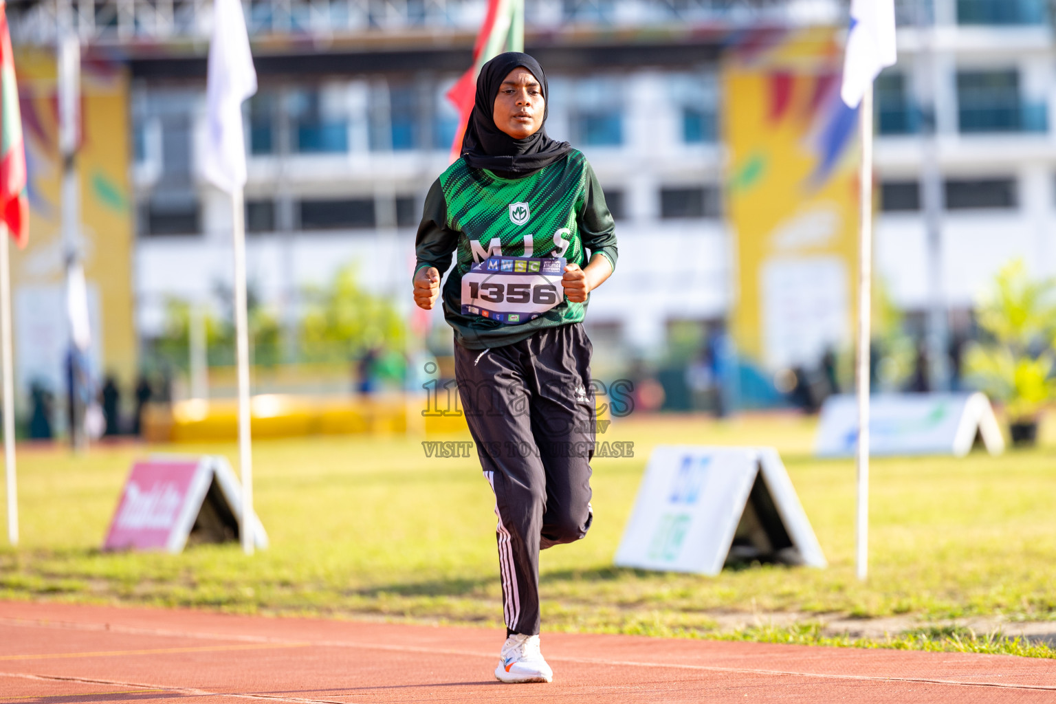 Day 4 of MWSC Interschool Athletics Championships 2024 held in Hulhumale Running Track, Hulhumale, Maldives on Tuesday, 12th November 2024. Photos by: Raaif Yoosuf / Images.mv