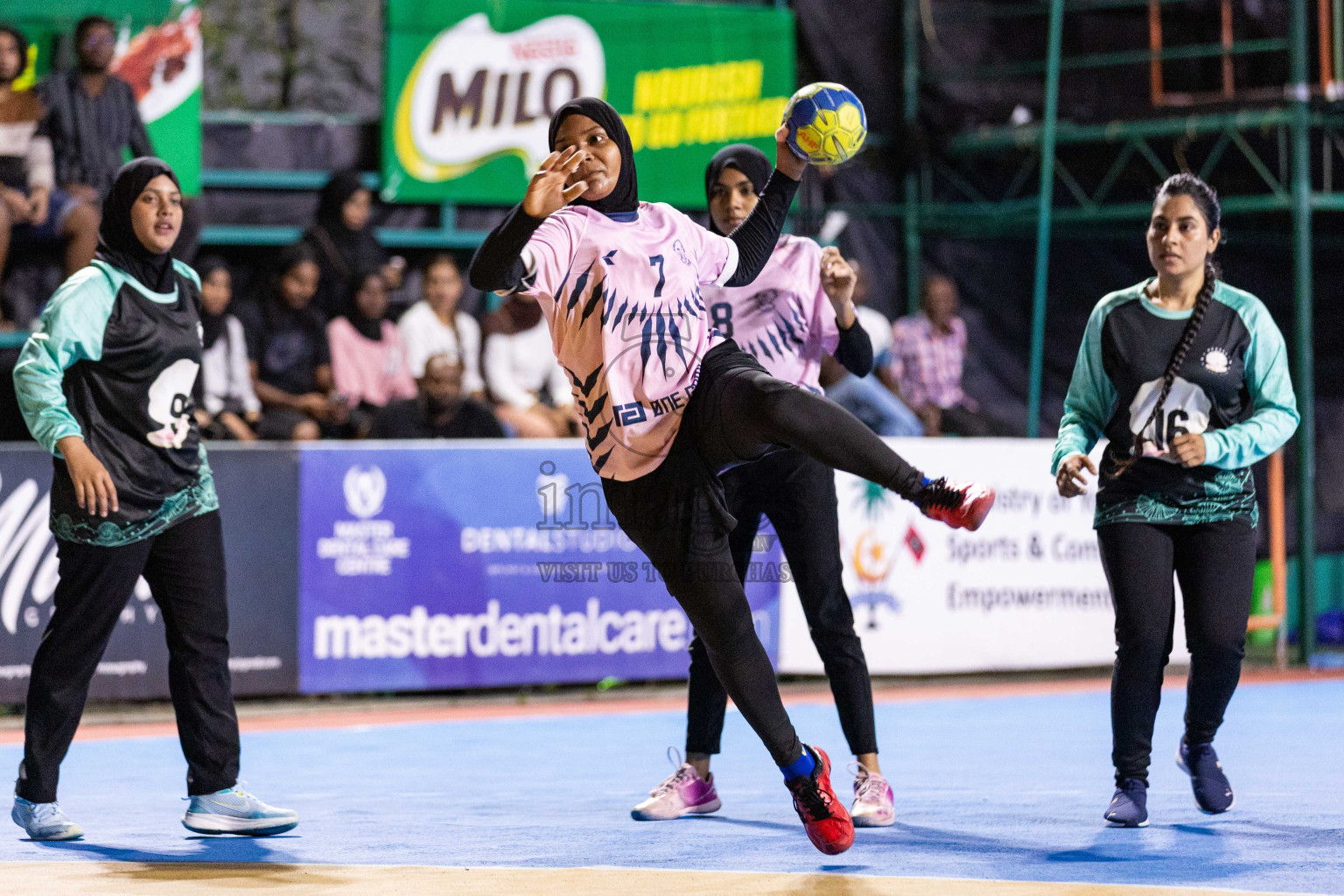 Day 7 of 10th National Handball Tournament 2023, held in Handball ground, Male', Maldives on Sunday, 4th December 2023 Photos: Nausham Waheed/ Images.mv