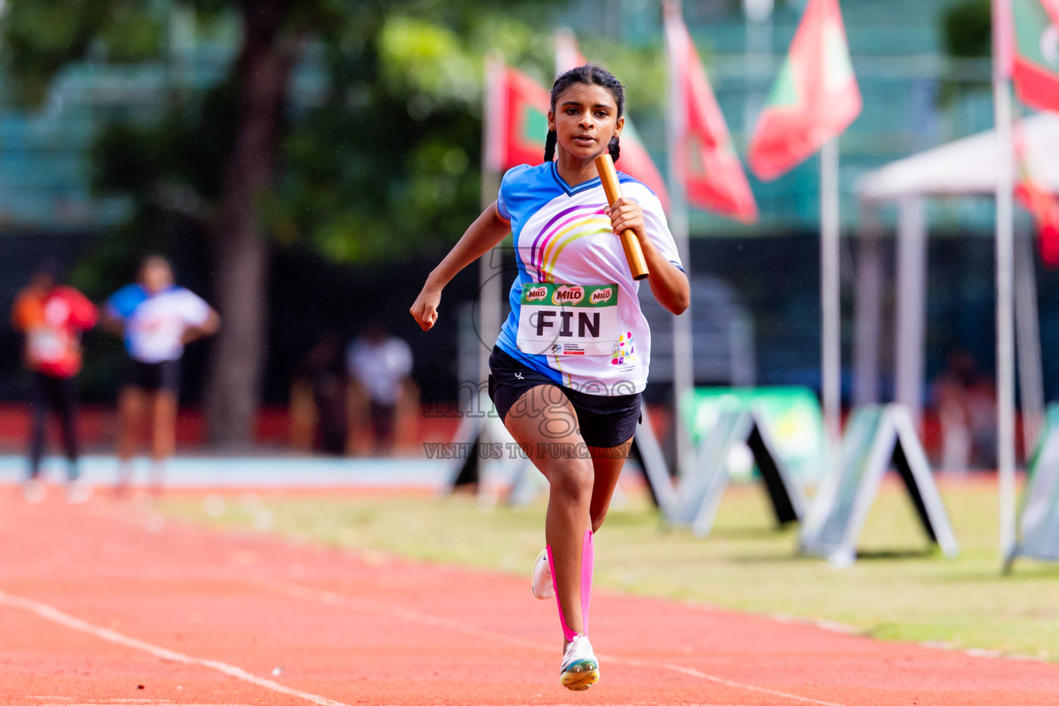 Day 6 of Inter-school Athletics Championship 2025 held in Ekuveni Synthetic Track, Male', Maldives on Sunday, 12th October 2025. Photos by: Nausham Waheed / Images.mv