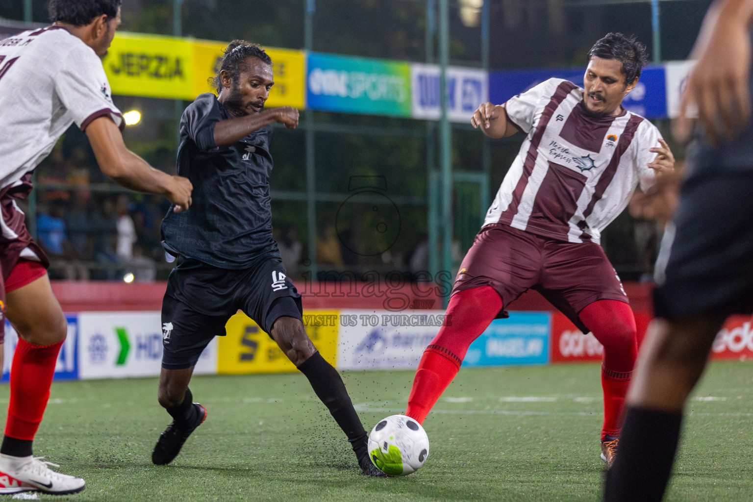 ADh Fenfushi vs ADh Dhangethi in Day 3 of Golden Futsal Challenge 2024 was held on Thursday, 18th January 2024, in Hulhumale', Maldives Photos: Mohamed Mahfooz Moosa / images.mv