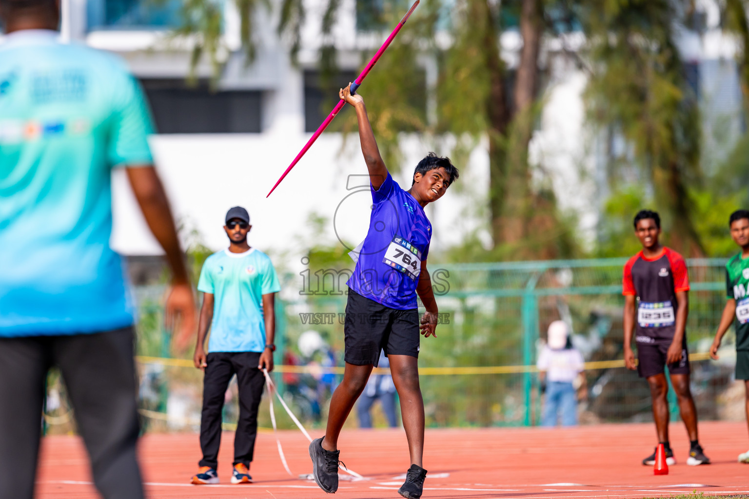 Day 5 of MWSC Interschool Athletics Championships 2024 held in Hulhumale Running Track, Hulhumale, Maldives on Wednesday, 13th November 2024. Photos by: Nausham Waheed / Images.mv