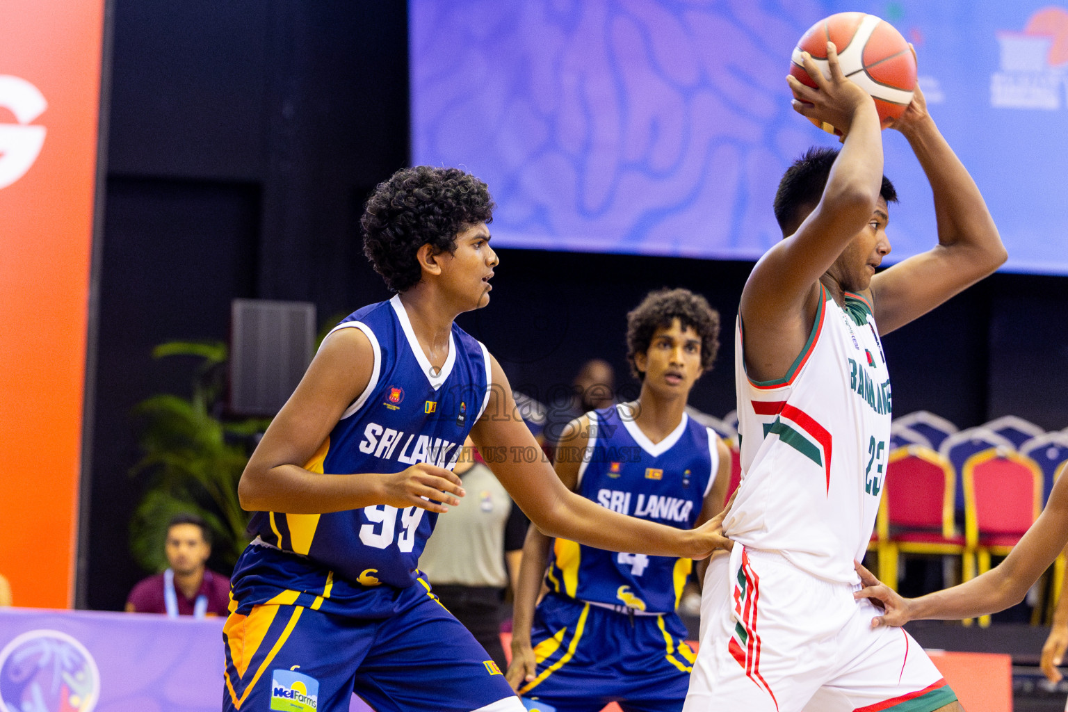 Sri Lanka vs Bangladesh in Day 2 of Under 16 Asian Cup SABA Qualifiers 2025 was held in Social Center, Male', Maldives on Friday, 13th June 2025. Photos: Nausham Waheed / images.mv