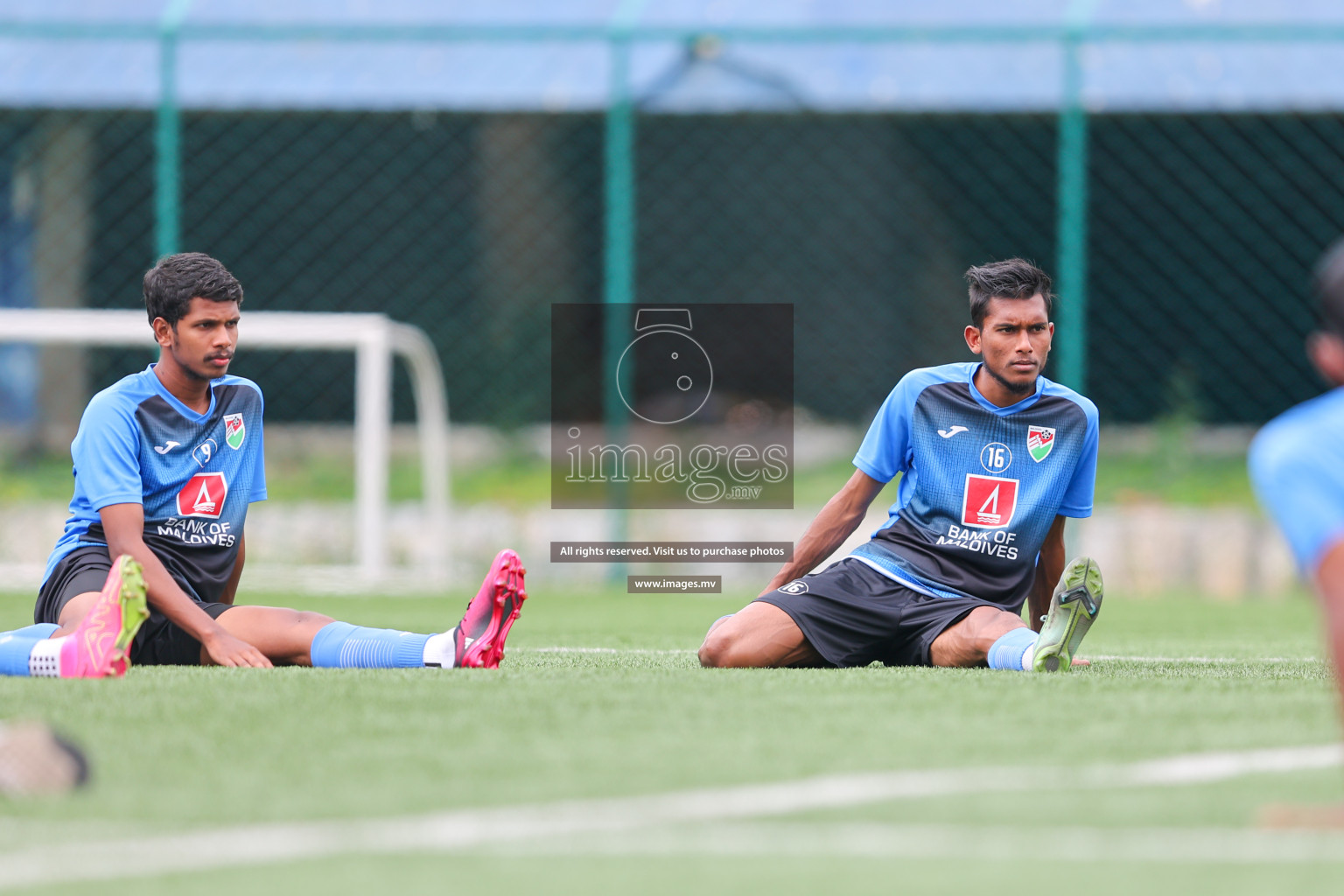 Maldives Practice Sessions on 26 June 2023 before their match in Bangabandhu SAFF Championship 2023 held in Bengaluru Football Ground