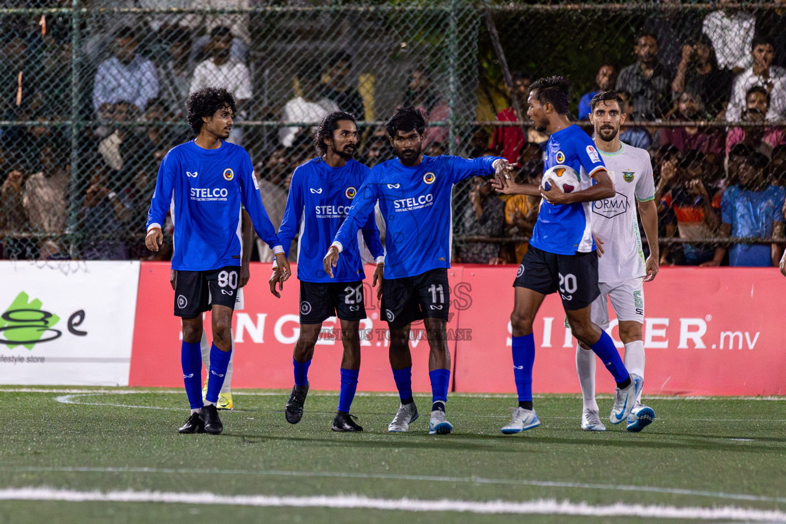 WAMCO vs STELCO RC in the Semi Finals of Club Maldives Cup 2024 held in Rehendi Futsal Ground, Hulhumale', Maldives on Monday, 14th October 2024. Photos: Hassan Simah / images.mv