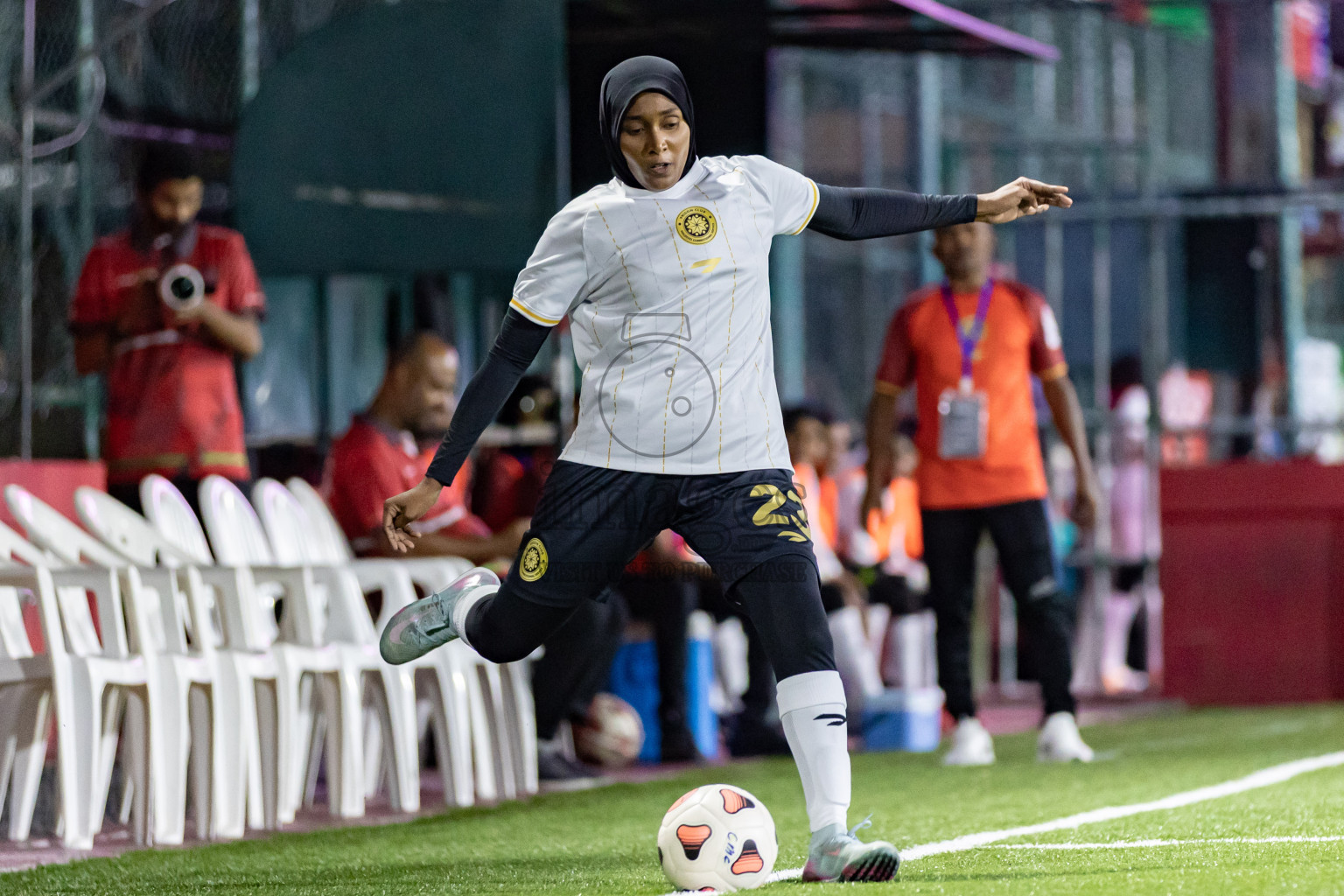 Stelco Recreation Club vs PRC in Eighteen Thirty Classic of Club Maldives Cup 2025 held in Rehendi Futsal Ground, Hulhumale', Maldives on Tuesday, 2rd September 2025. Photos: Areef, Yasna / images.mv