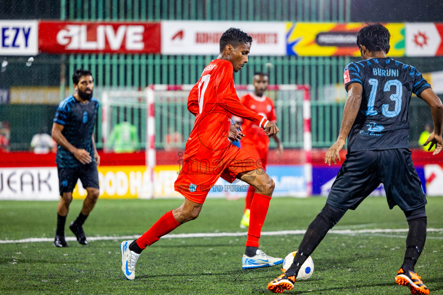 Th Buruni vs Th Gaadhiffushi in Day 18 of Golden Futsal Challenge 2025 was held on Wednesday, 22nd January 2025, in Hulhumale', Maldives. Photos: Nausham Waheed / images.mv