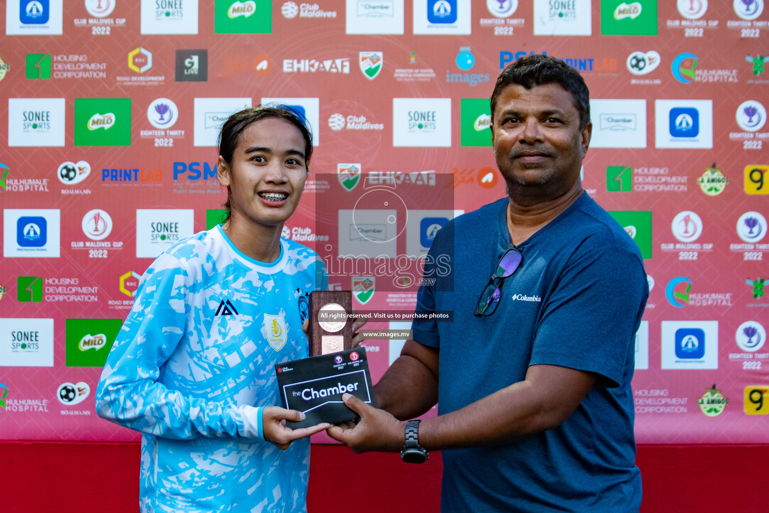 MPL vs DSC in Eighteen Thirty Women's Futsal Fiesta 2022 was held in Hulhumale', Maldives on Monday, 17th October 2022. Photos: Hassan Simah, Mohamed Mahfooz Moosa / images.mv