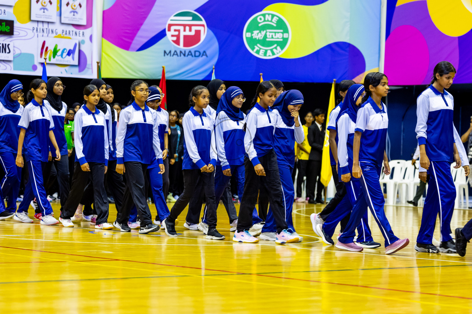 Day 1 of 25th Milo Inter-School Netball Tournament was held in Social Center at Male', Maldives on Thursday, 8th August 2024. Photos: Nausham Waheed / images.mv