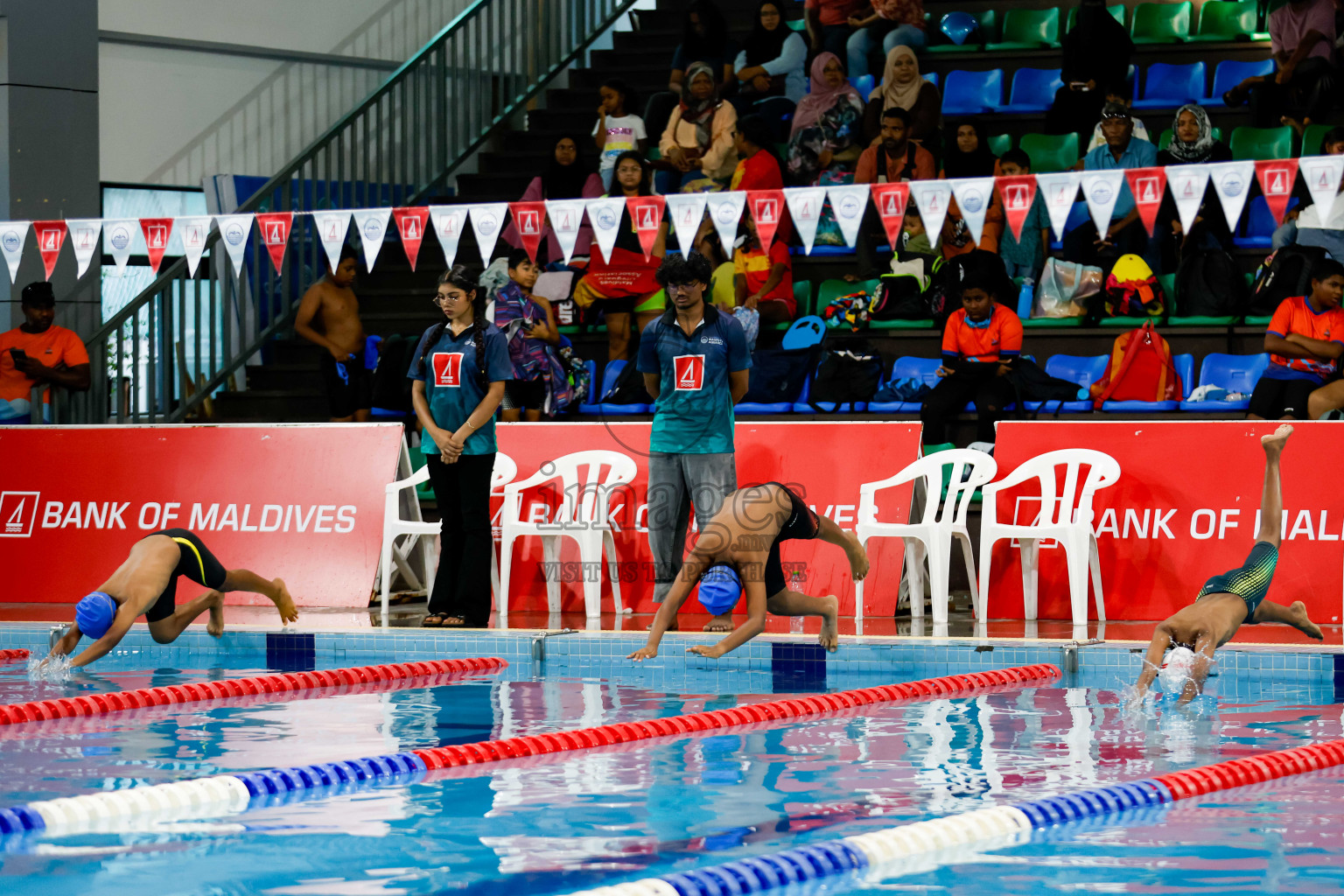 Day 1 of BML 6th National Kids Swimming Kids Festival 2025 held in Hulhumale', Maldives on Monday, 3rd November 2024. Photos: Hassan Simah / images.mv