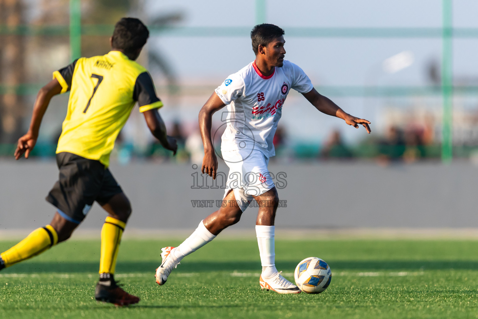 Kanmathi Juniors vs Furious SC from Manadhoo Council Cup 2024 in N Manadhoo Maldives on Monday, 19th February 2023. Photos: Nausham Waheed / images.mv