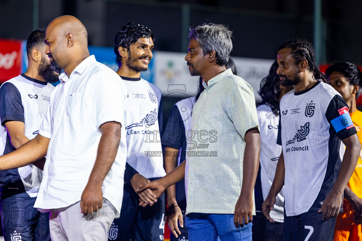 Opening of Golden Futsal Challenge 2025 with Charity Shield Match between L.Gan vs B.Eydhafushi was held on Saturday, 4th January 2025, in Hulhumale', Maldives Photos: Nausham Waheed , Ismail Thoriq / images.mv