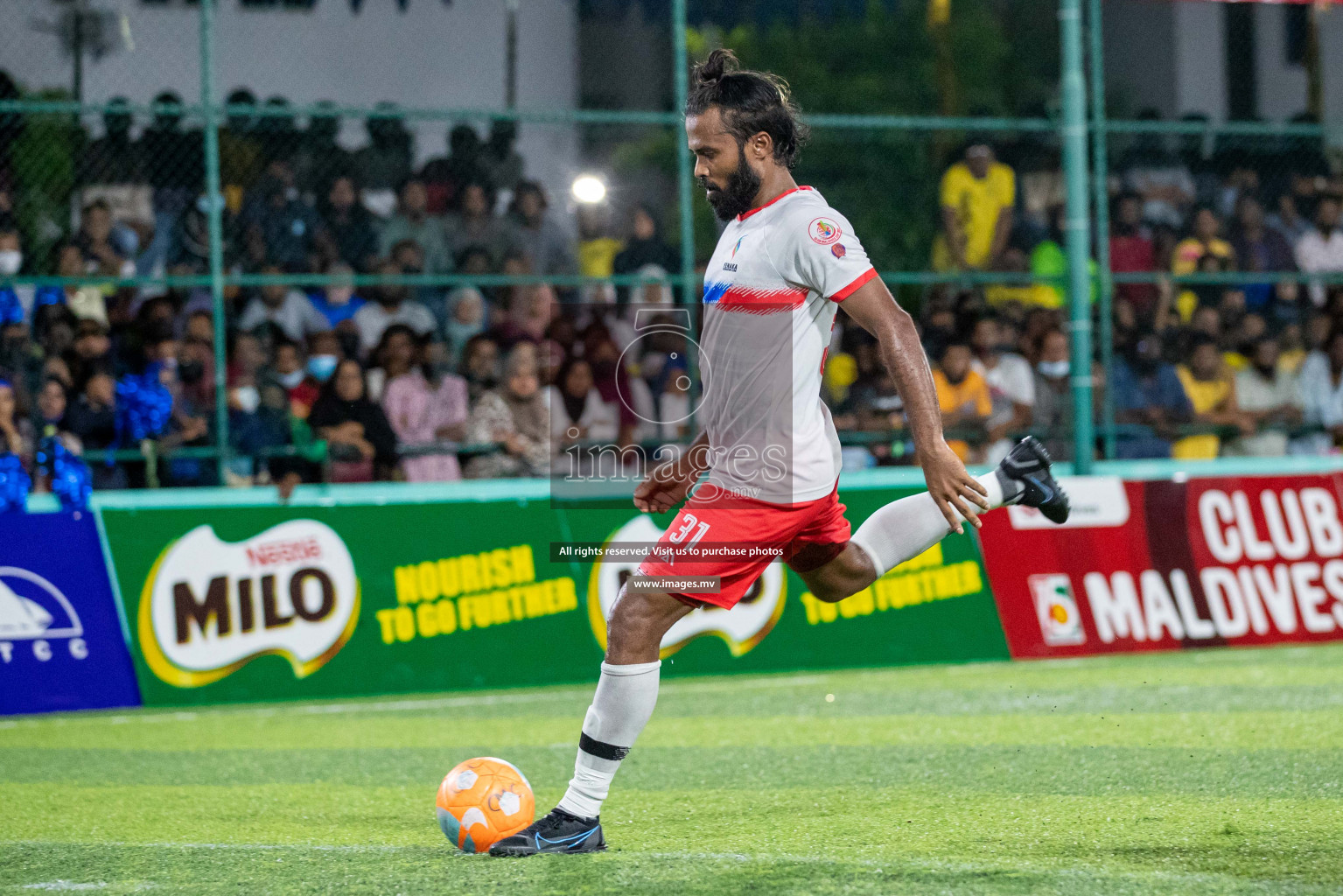 Team FSM Vs Prisons Club in the Semi Finals of Club Maldives 2021 held in Hulhumale, Maldives on 15 December 2021. Photos: Shuu Abdul Sattar / images.mv