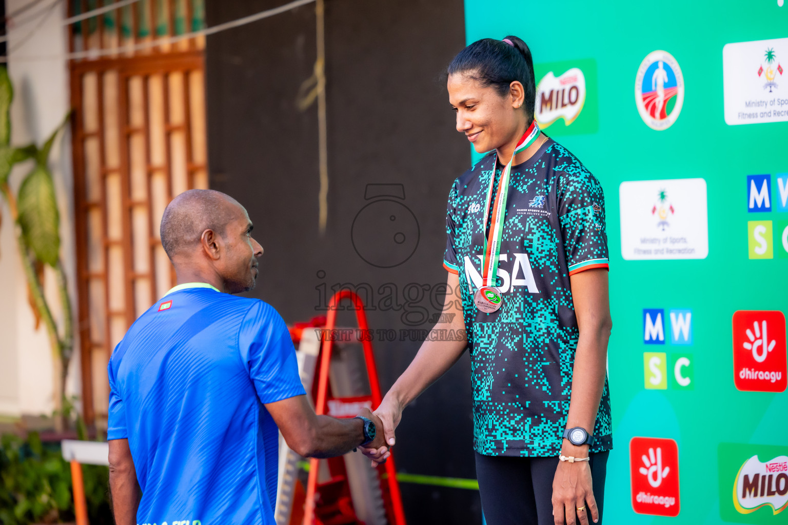 Day 1 of 12th Milo Association Championships was held in Ekuveni Track at Male', Maldives on Thursday, 24th April 2025. Photos: Nausham Waheed / images.mv