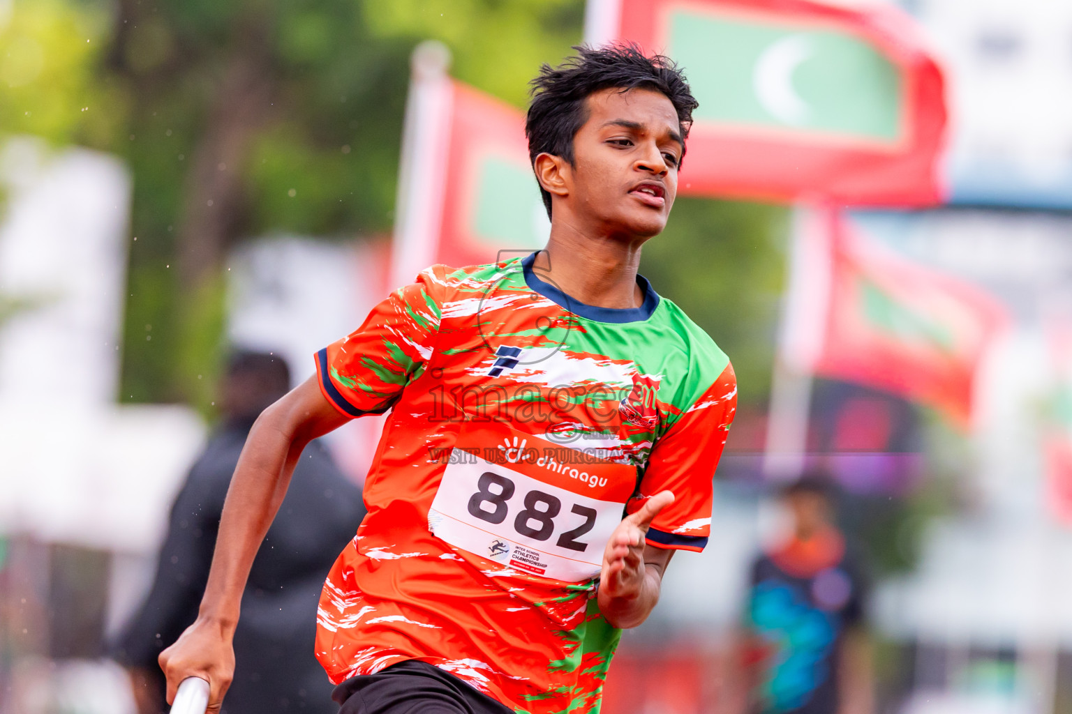 Day 6 of Inter-school Athletics Championship 2025 held in Ekuveni Synthetic Track, Male', Maldives on Sunday, 12th October 2025. Photos by: Nausham Waheed / Images.mv