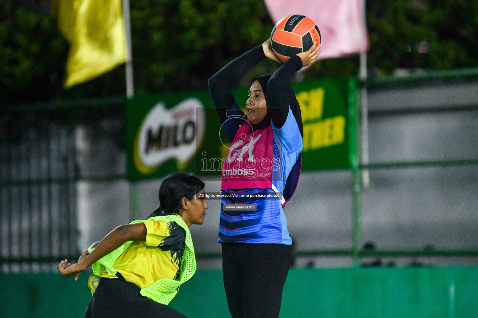 Day 9 of 20th Milo National Netball Tournament 2023, held in Synthetic Netball Court, Male', Maldives on 8th June 2023 Photos: Nausham Waheed/ Images.mv